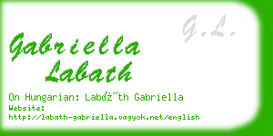 gabriella labath business card